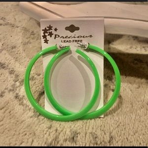 Large hoop earrings